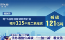央视新闻：信息通信业减碳 “一加一减”看变化