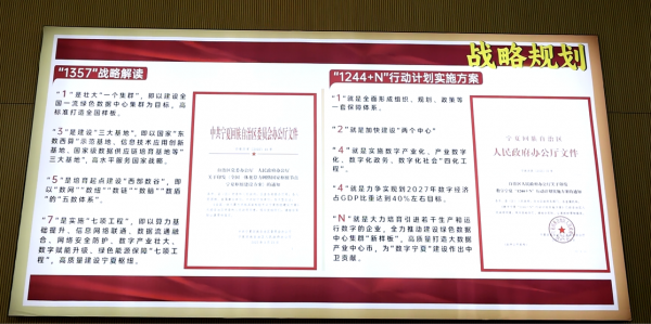 展区展示“1244+N”行动计划实施方案及“1357”战略解读